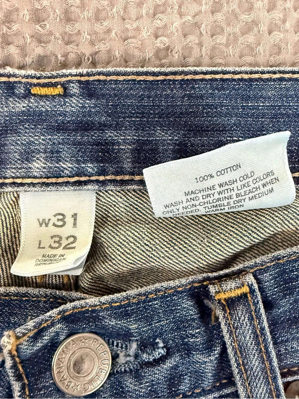 Banana Republic Men's Bootcut Blue Jeans